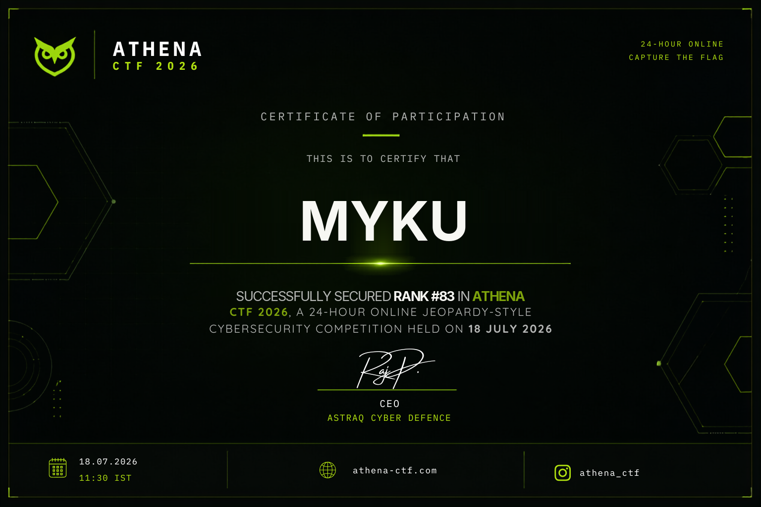 Athena CTF